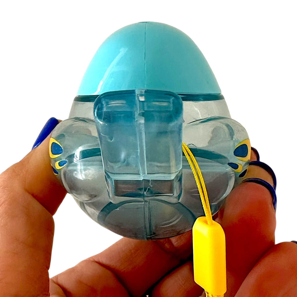 Clear Water Whistle Bird - Whimsical Water-Filled Whistle (Blue) Music Frog Co