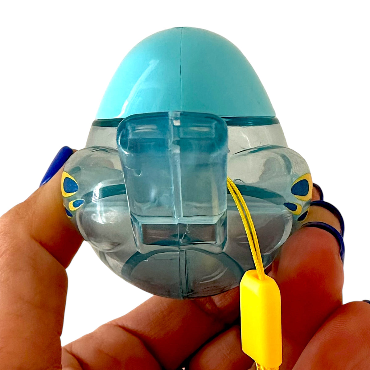 Clear Water Whistle Bird - Whimsical Water-Filled Whistle (Blue) Music Frog Co