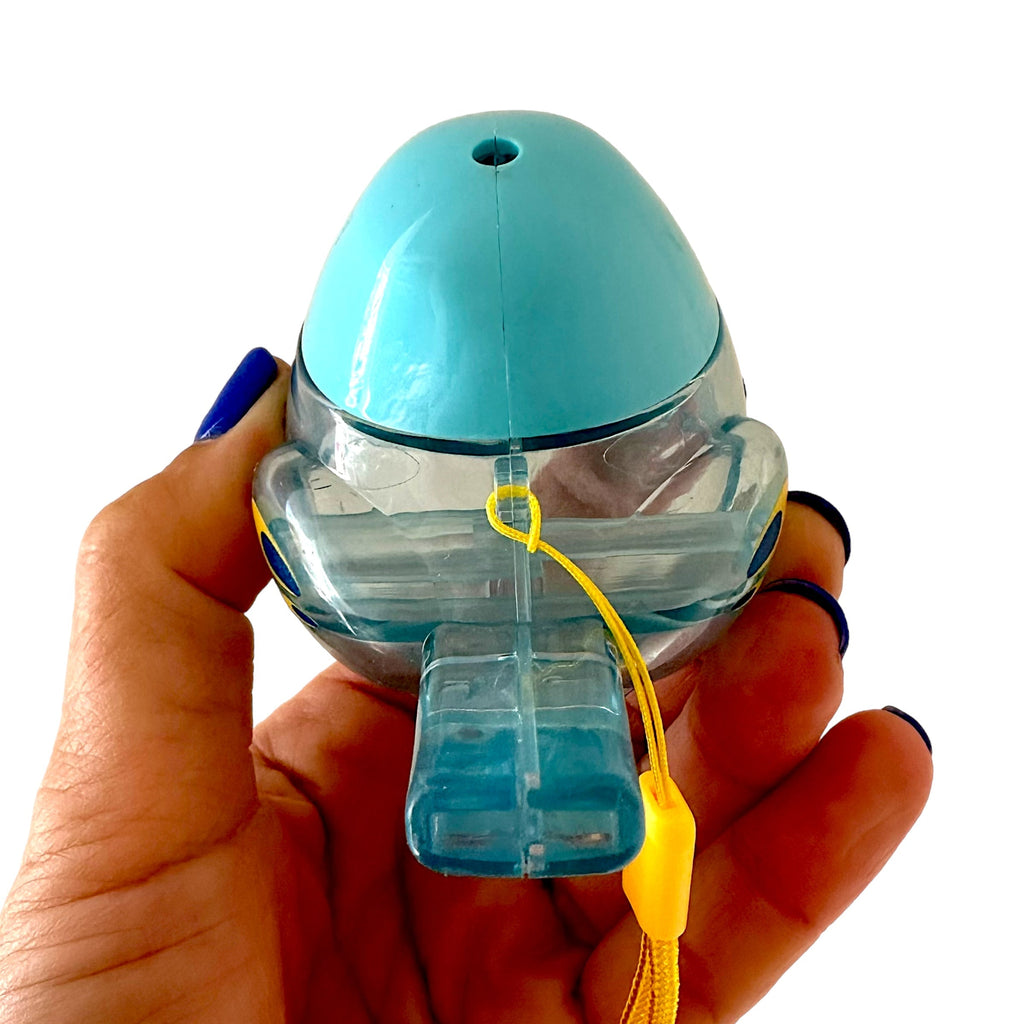 Clear Water Whistle Bird - Whimsical Water-Filled Whistle (Blue) Music Frog Co