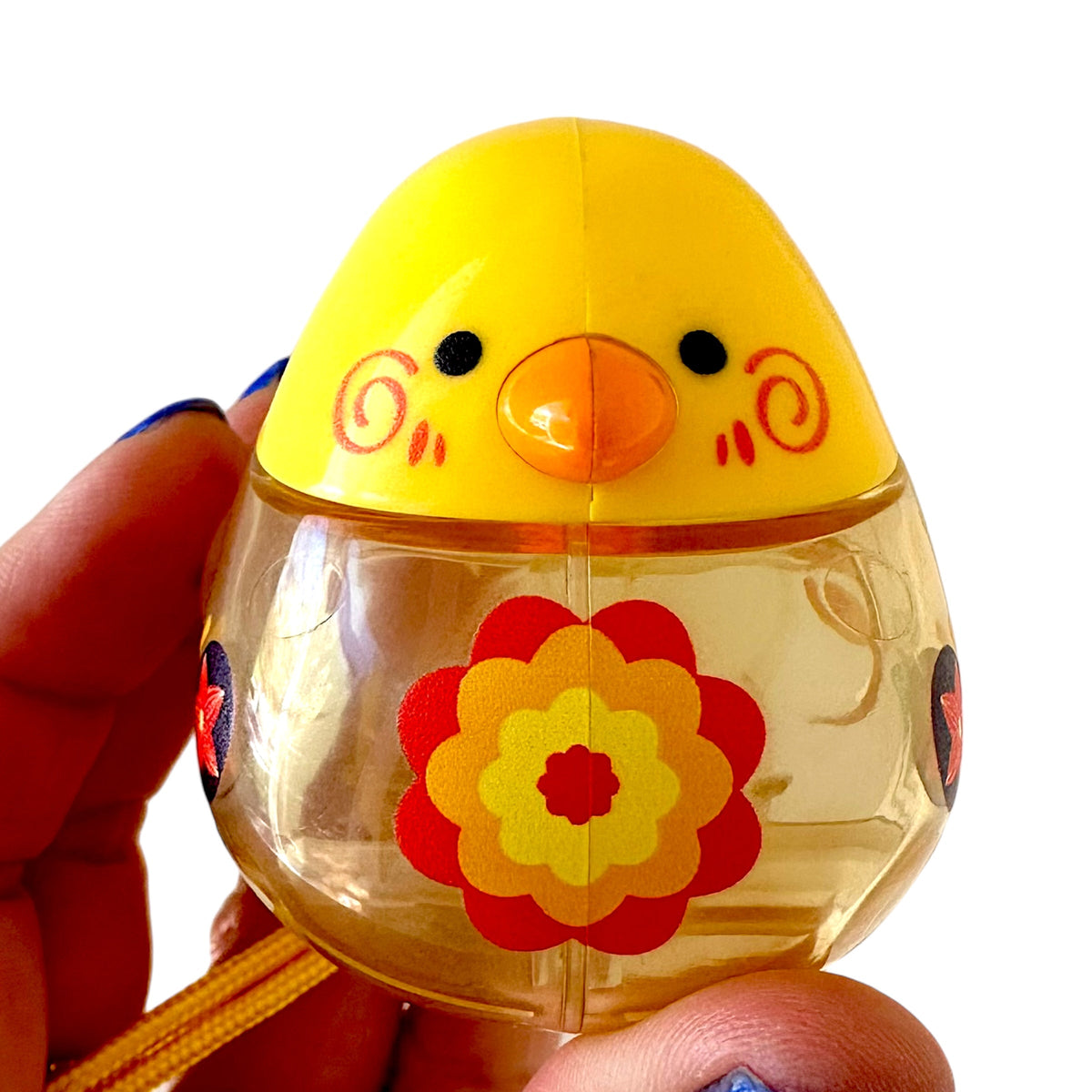 Clear Water Whistle Bird - Whimsical Water-Filled Whistle (Yellow) Music Frog Co