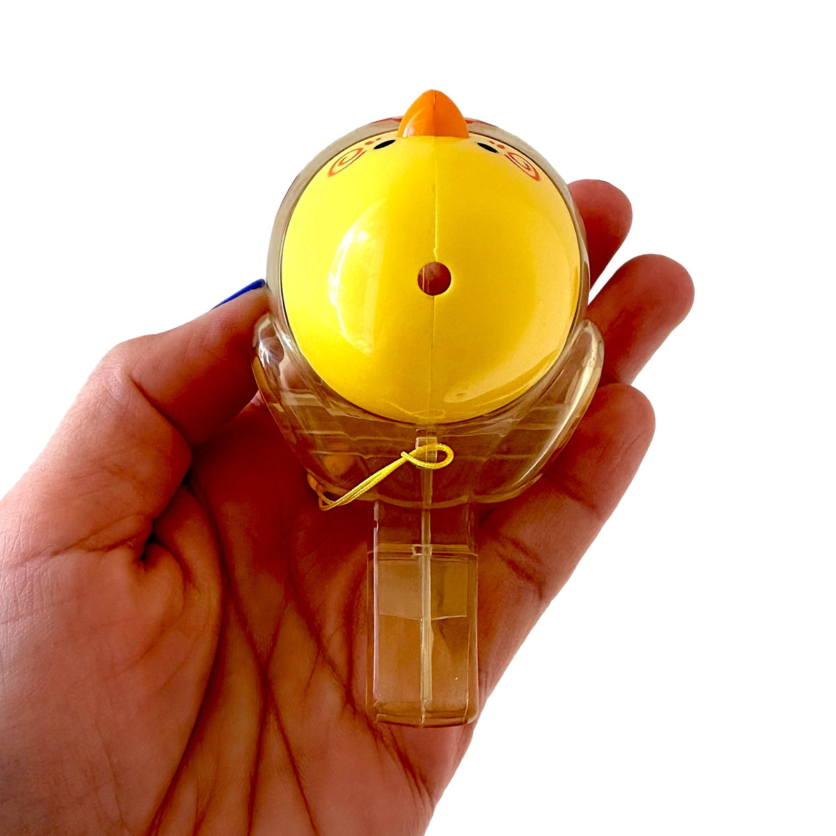 Clear Water Whistle Bird - Whimsical Water-Filled Whistle (Yellow) Music Frog Co