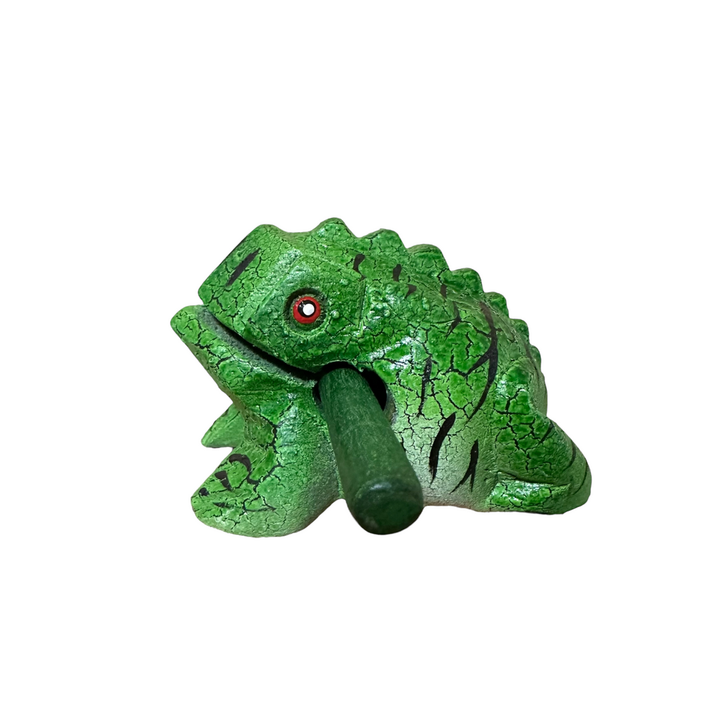 3" Wooden Musical Frog - Forest Design (Percussion Instrument) Music Frog Co