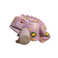 4" Wooden Musical Frog - Lavender Design (Percussion Instrument) Music Frog Co