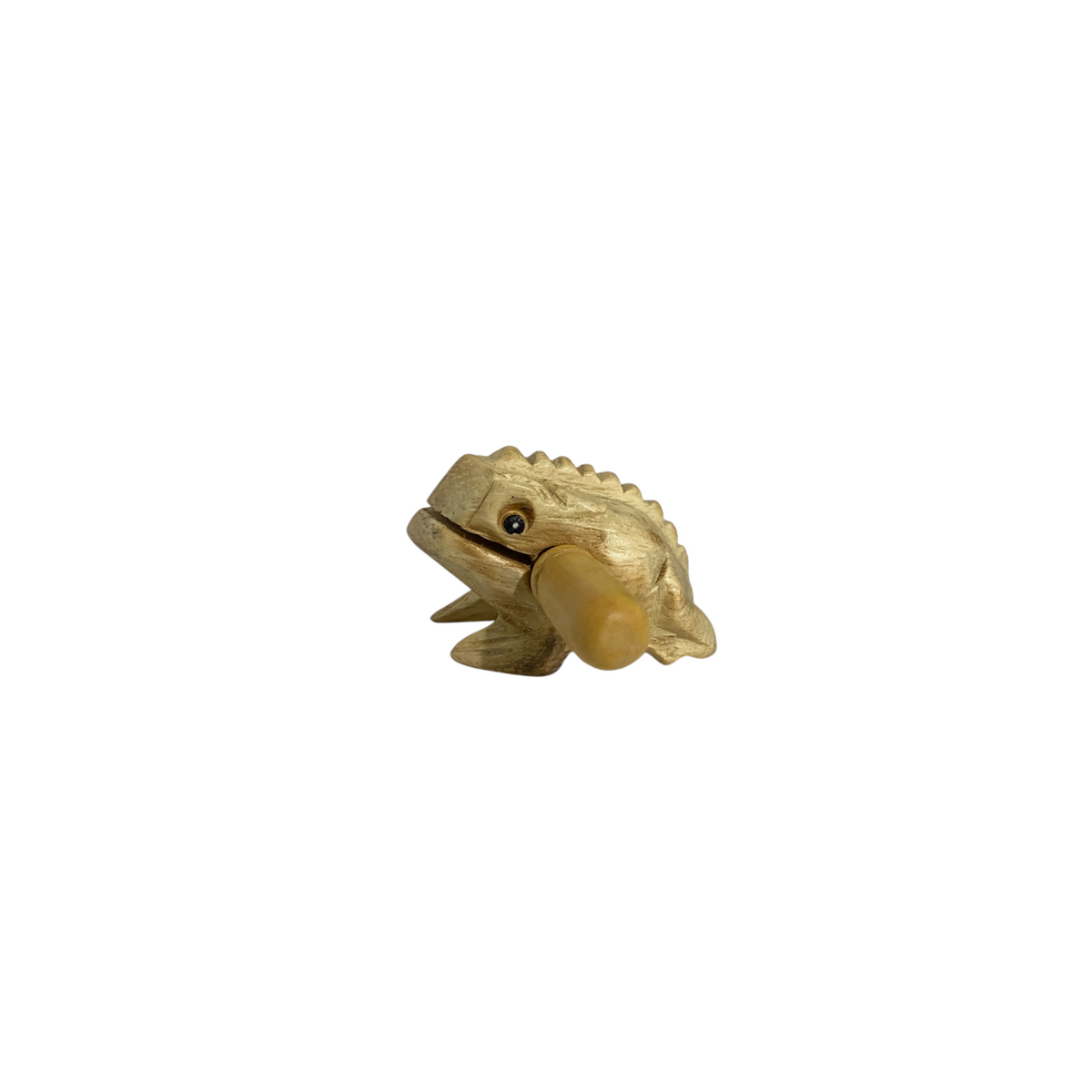 1.5" Wooden Musical Frog - Natural (Percussion Instrument) Music Frog Co