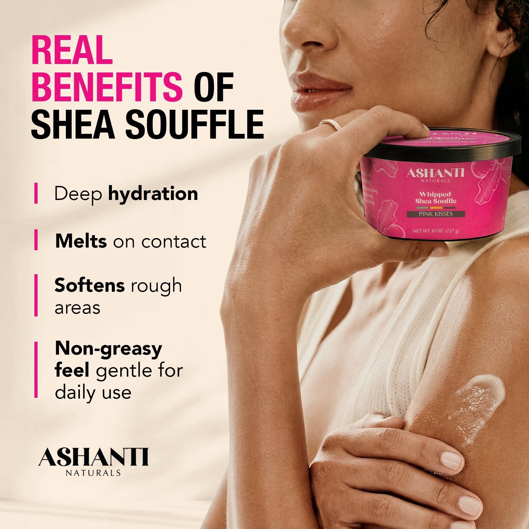 Shea Souffle - Pink Kisses AshantiNaturals