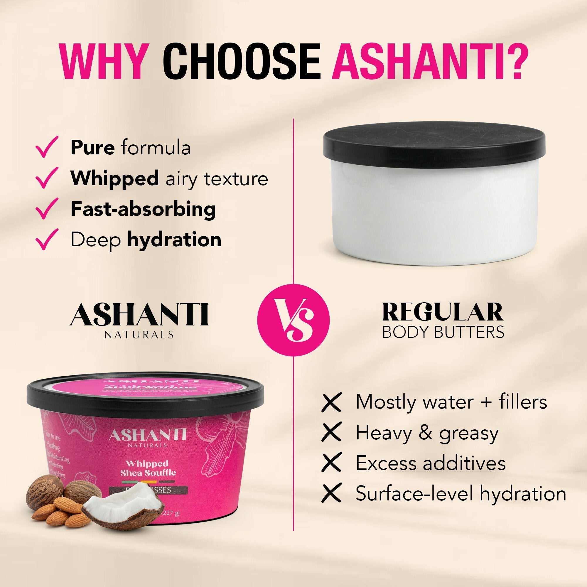 Shea Souffle - Pink Kisses AshantiNaturals