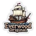 Pirate Ship Clear Sticker Everwood Original