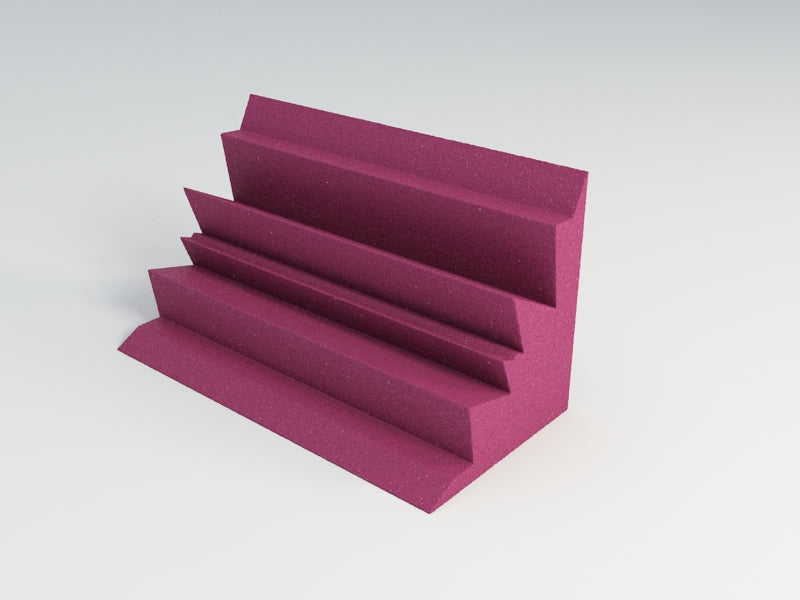 Acoustic Foam Corner Bass Traps, 12 x 12 x 24 Inch, NRC 1.20, 13 Colors SoundAssured