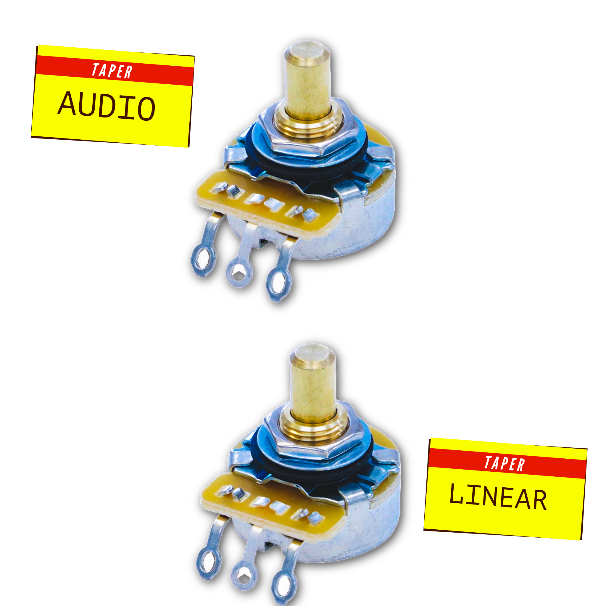 500KΩ Potentiometer ⅜" Bushing (Solid Shaft) - Fits Fender® Telecaster® Randy's LLC