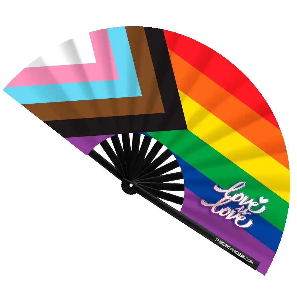 Pride Rainbow Flag Fan The Gay Fan Club