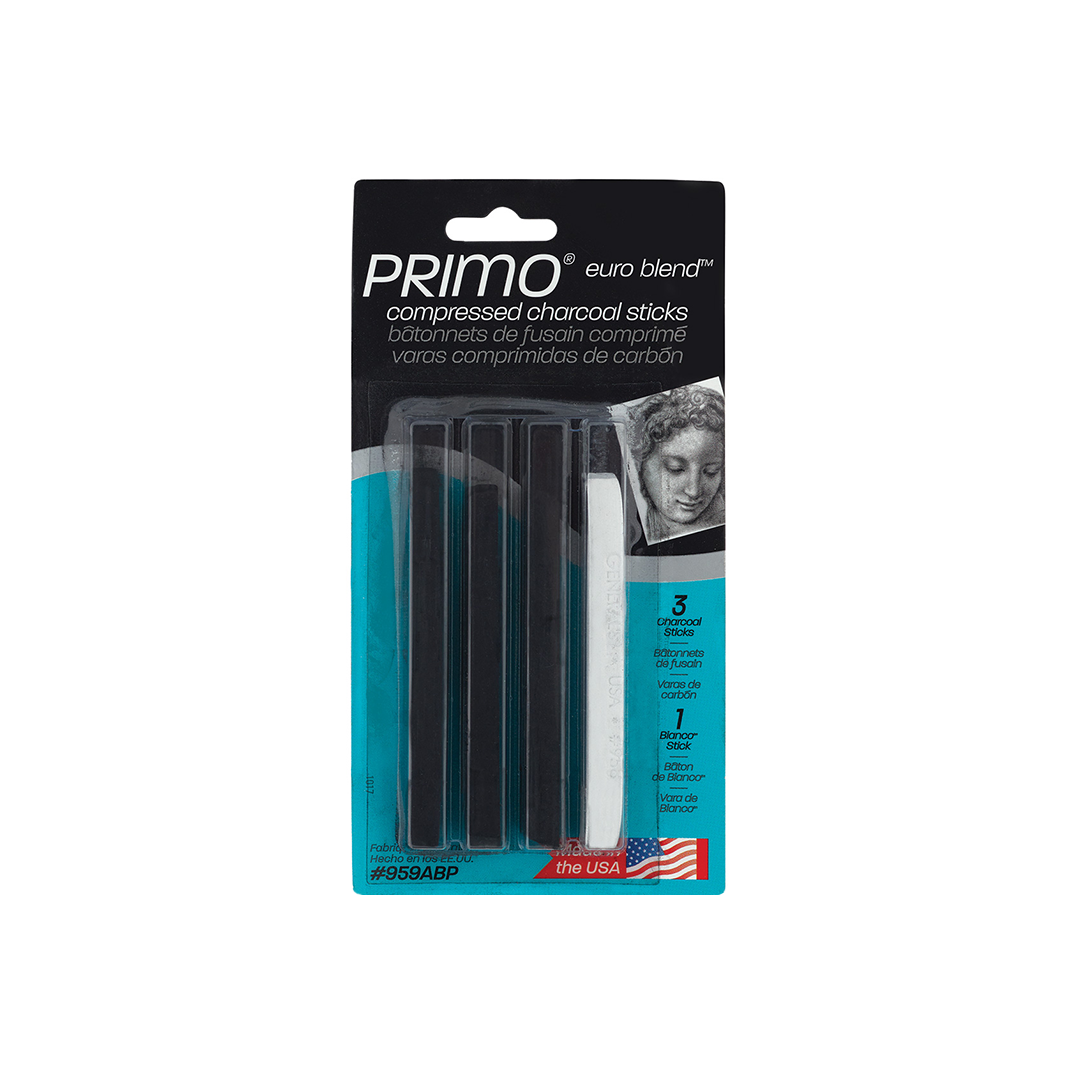General's Primo Euro Blend Compressed Charcoal Sticks ShopSketchBox