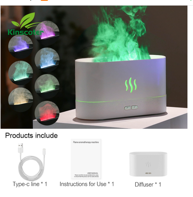 Original Trending Products 2022 New Arrivals Home Appliances Mini Remote Control Flame Diffuser Air Humidifier