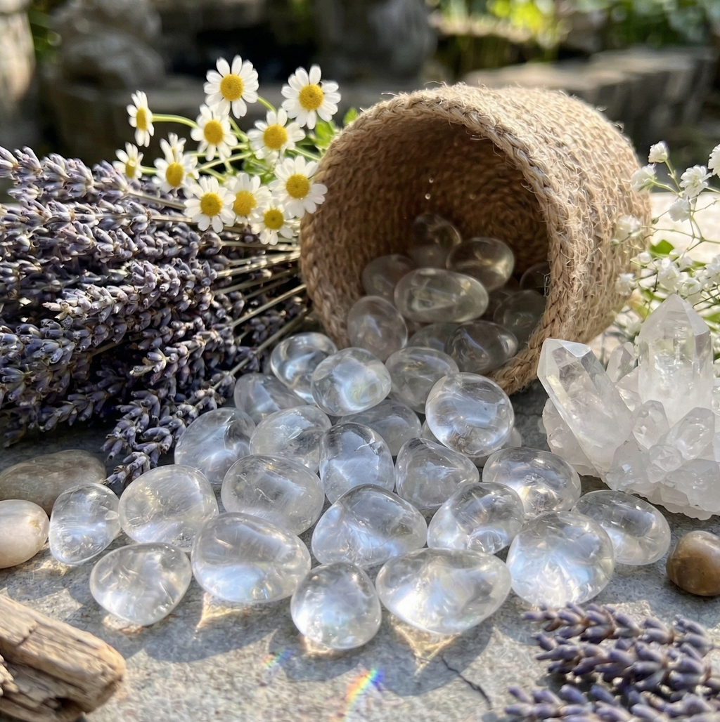 Clear Quartz Crystal Tumbled Stones (By The Piece or Pound) Amazing Crystals