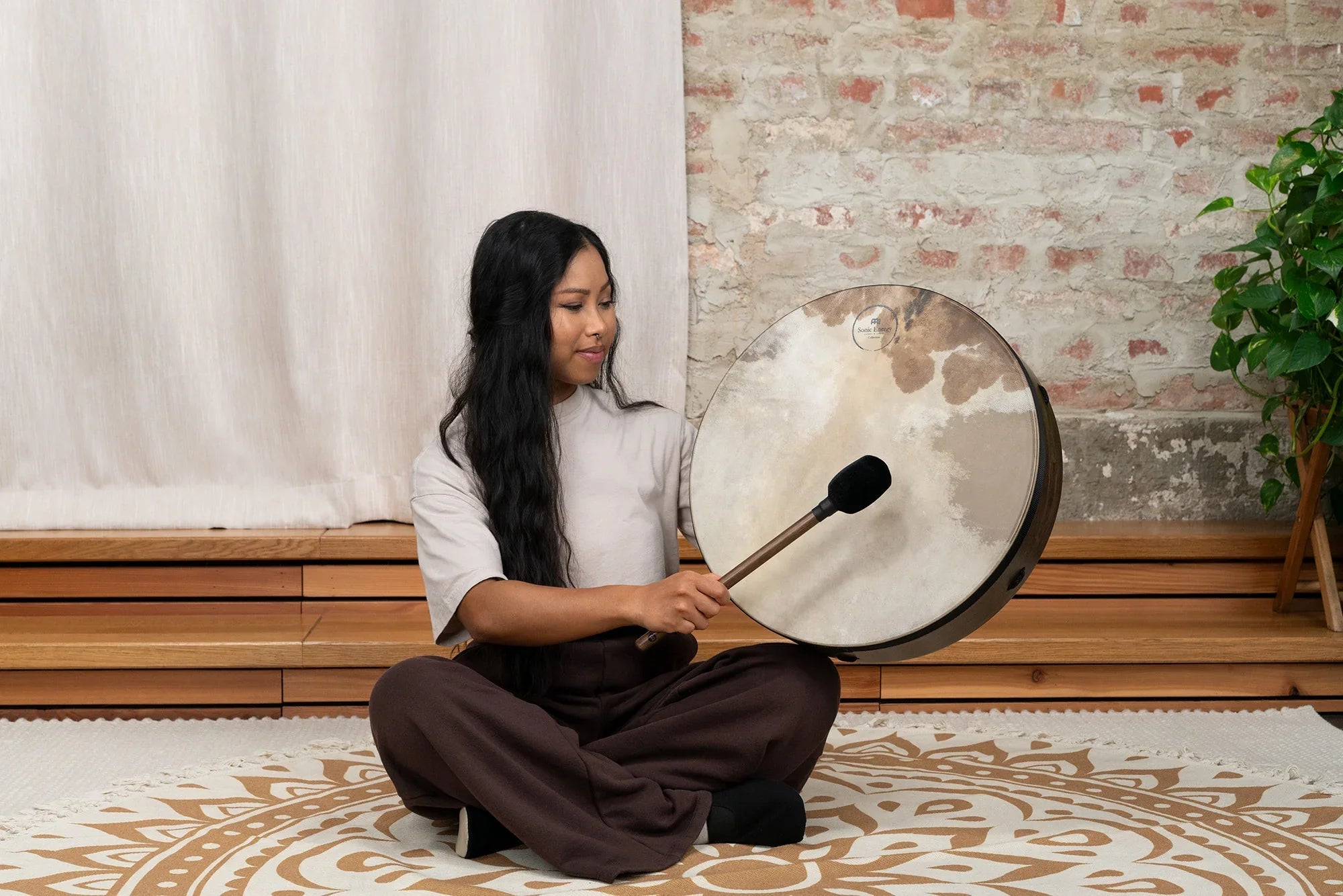 18" Ritual Drum, Goat Head Utah Energy Healing Center