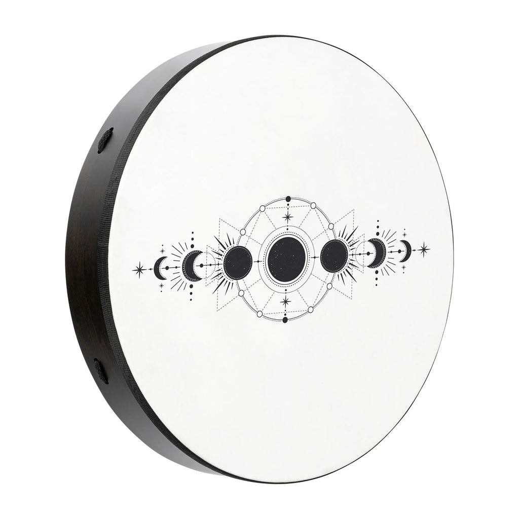 20" Ritual Drum, Moon Phases, True Feel Synthetic Head Utah Energy Healing Center