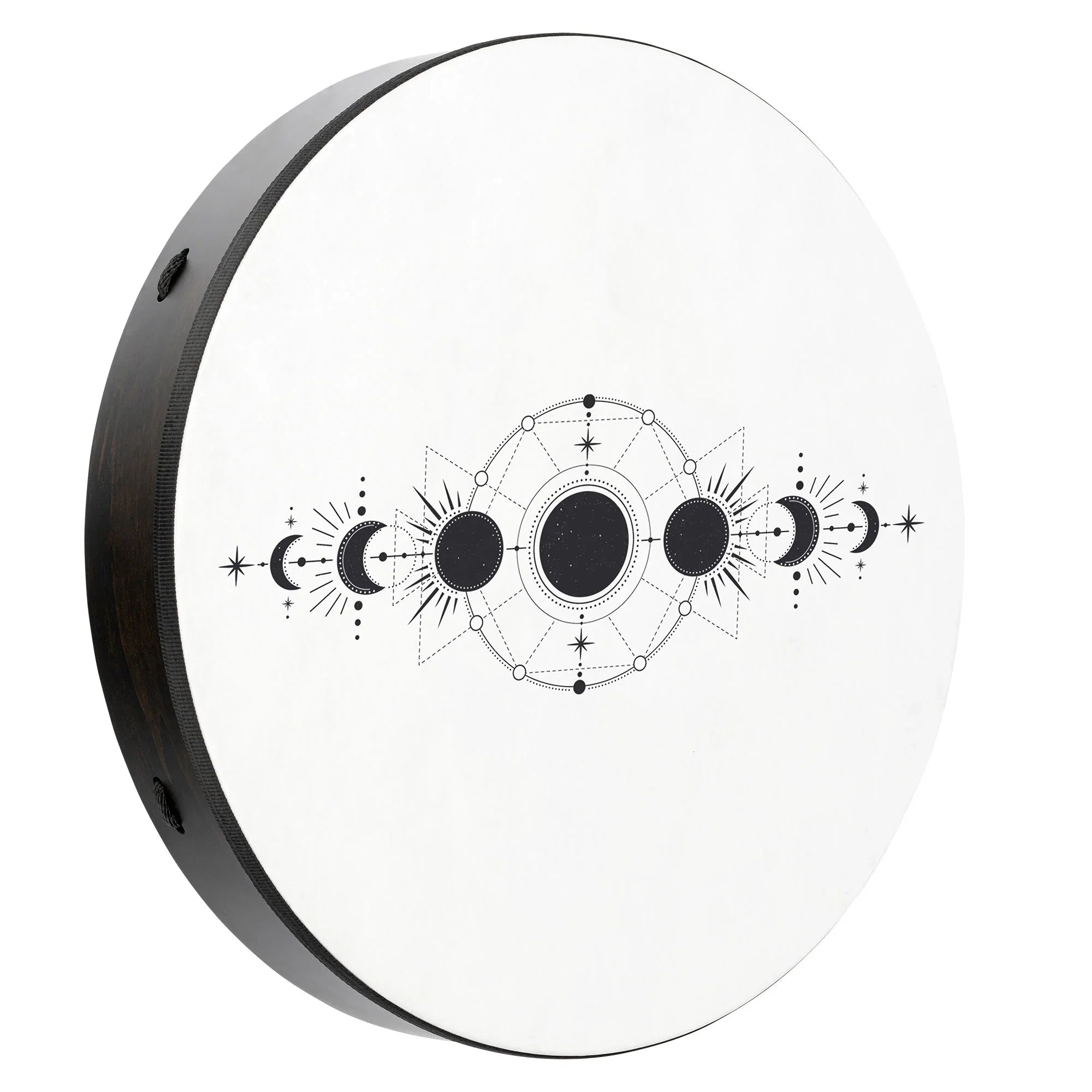 22" Ritual Drum, Moon Phases, True Feel Synthetic Head Utah Energy Healing Center