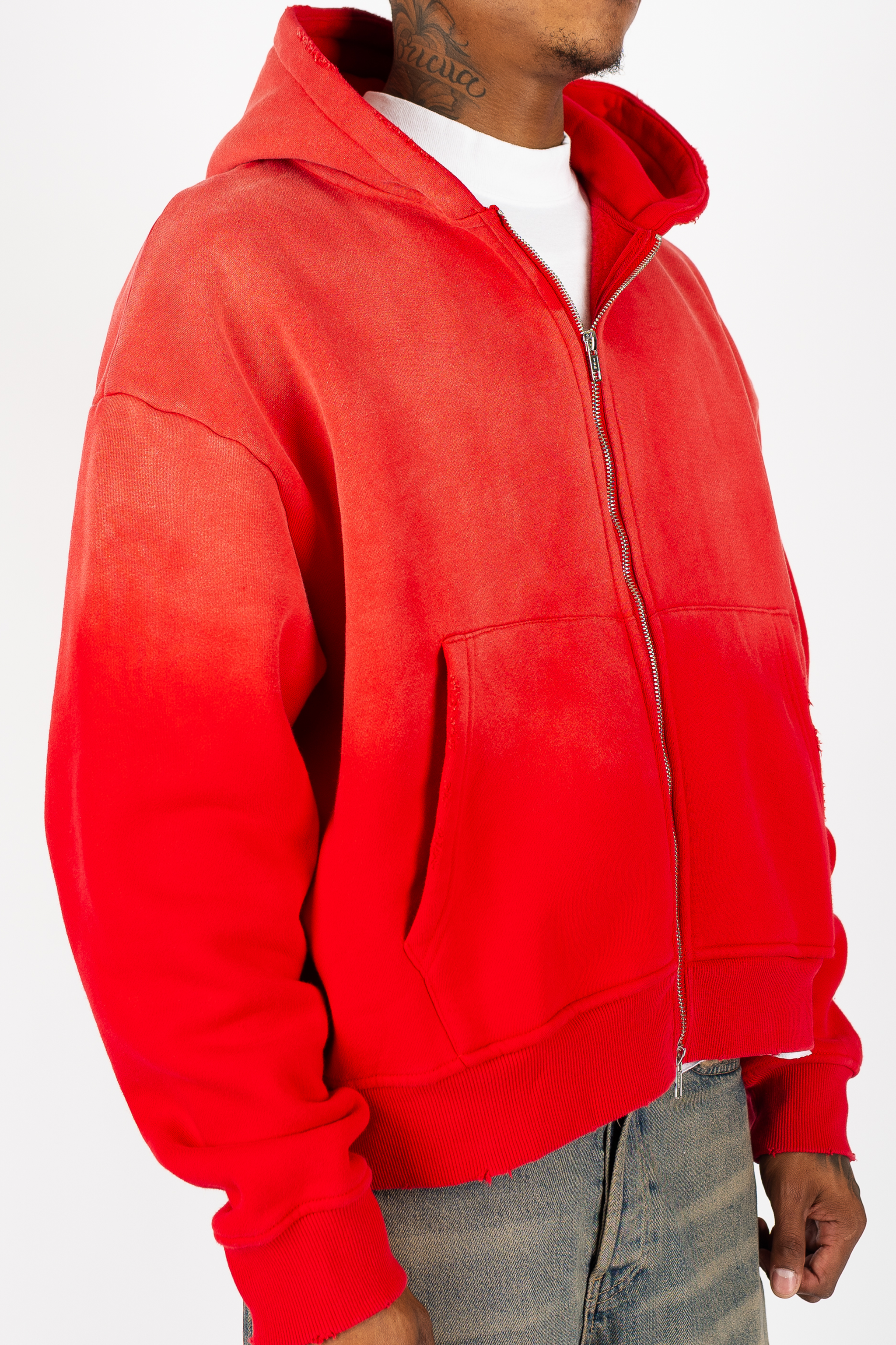 The Label Weathered Zip Up Superline
