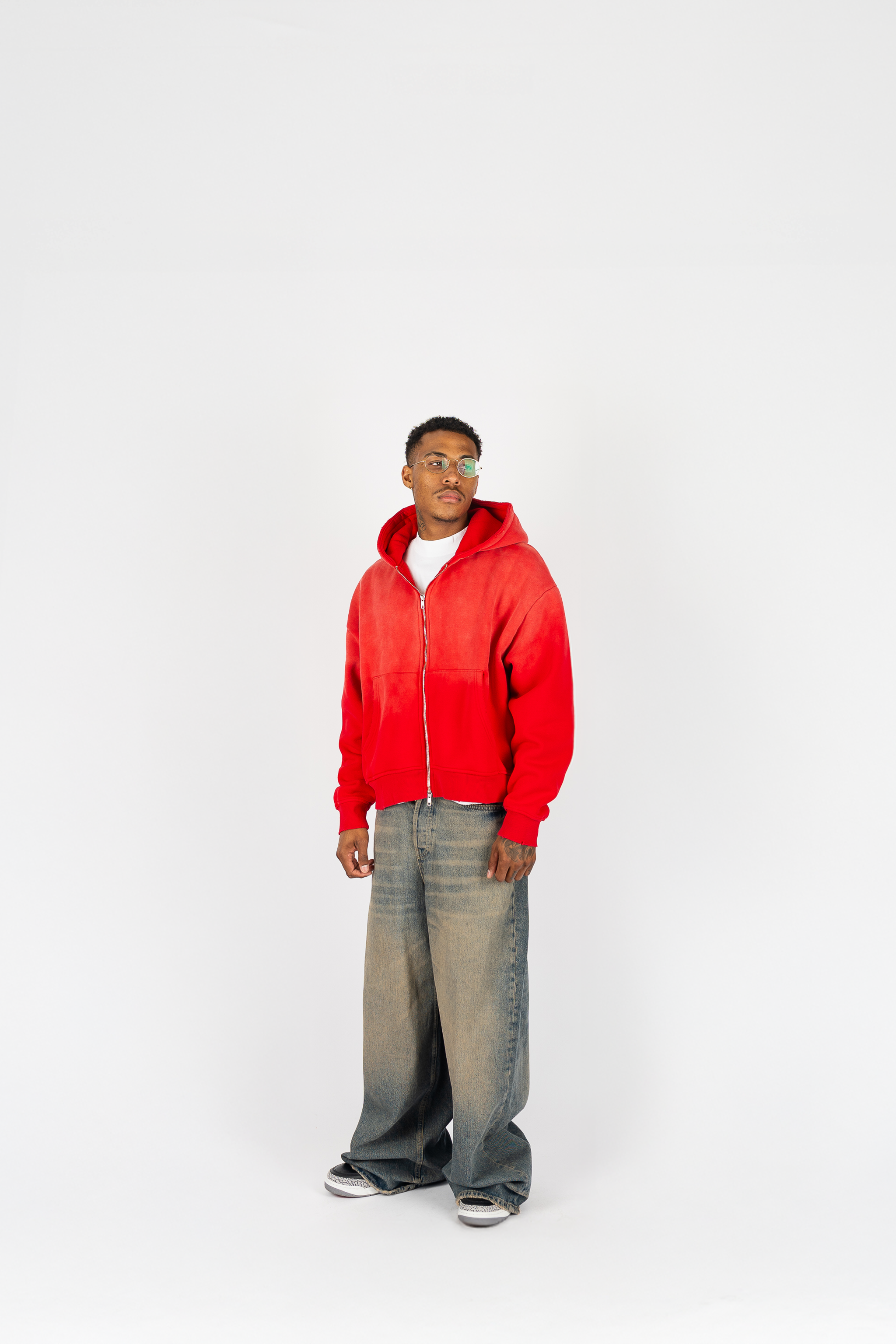 The Label Weathered Zip Up Superline