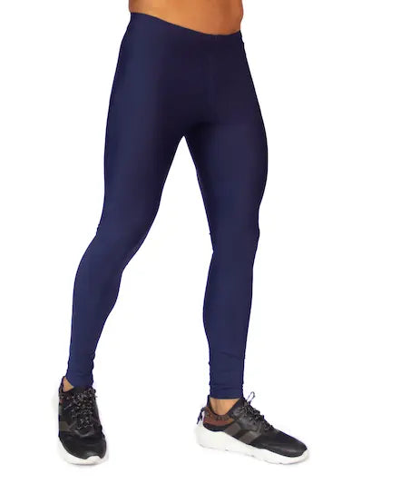 FORCE LEGGINGS - ROYAL BLUE men's compression leggings TangoFit