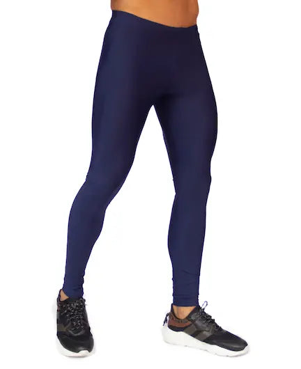FORCE LEGGINGS - ROYAL BLUE men's compression leggings TangoFit