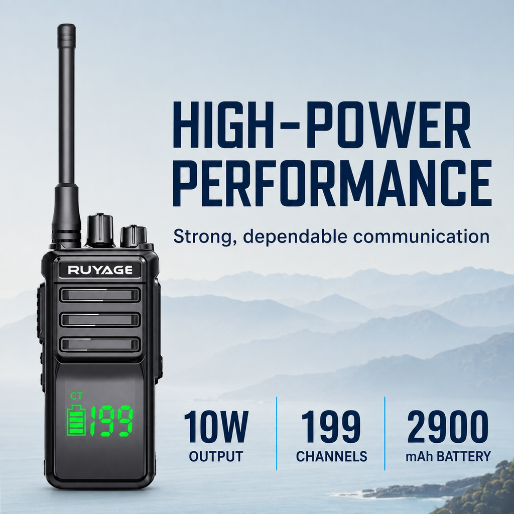 RUYAGE T30 10W IP68 Waterproof VHF/UHF Walkie Talkie Ruyage Radio