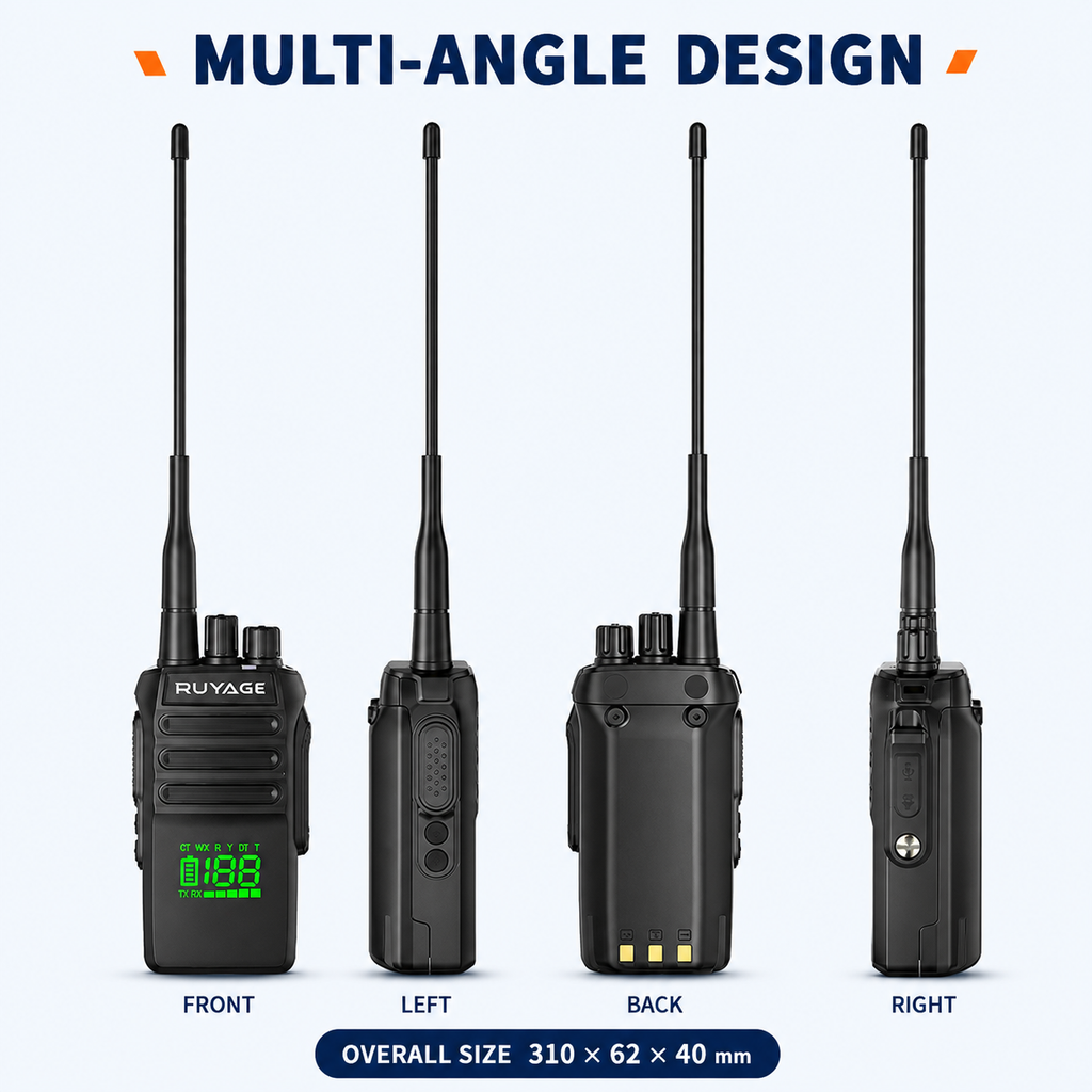 RUYAGE T40 10W IP67 Waterproof VHF Analog Walkie Talkie Ruyage Radio