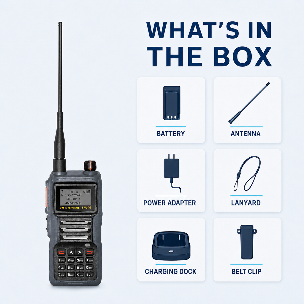 RUYAGE UV8D IP68 Waterproof 6 Band Walkie Talkie Ruyage Radio