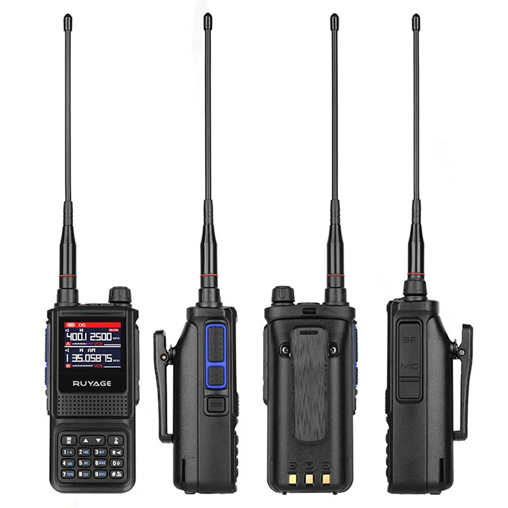 RUYAGE Multi-Band Two Way Radio 5W Long Range Walkie Talkie with 2600mAh Battery, VOX, Emergency Alert & Frequency Copy Ruyage Radio