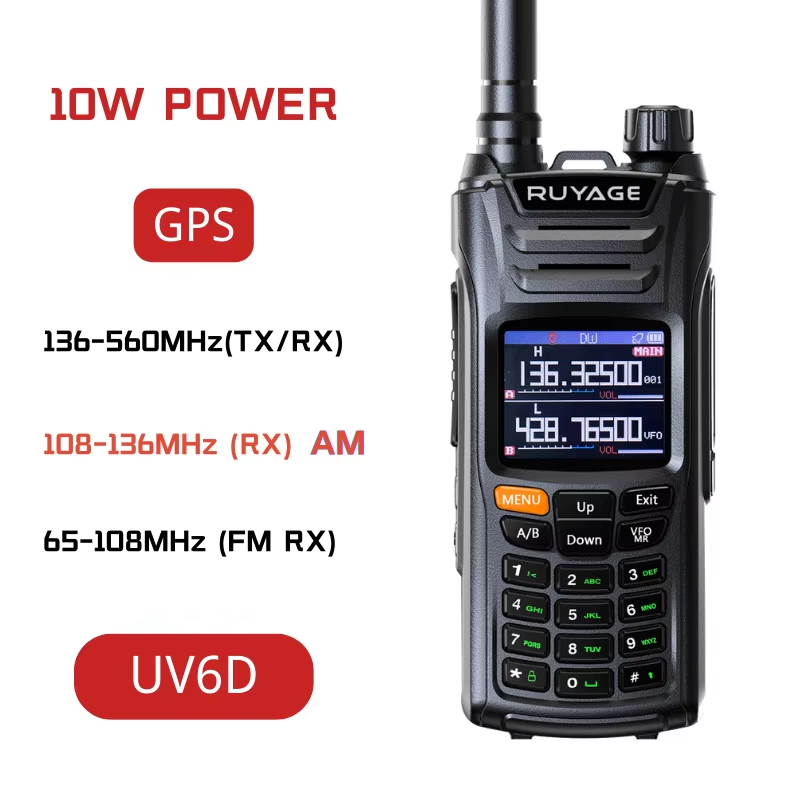 RUYAGE Full Band Two Way Radio 136-560MHz | GPS Air Band FM Radio Ruyage Radio