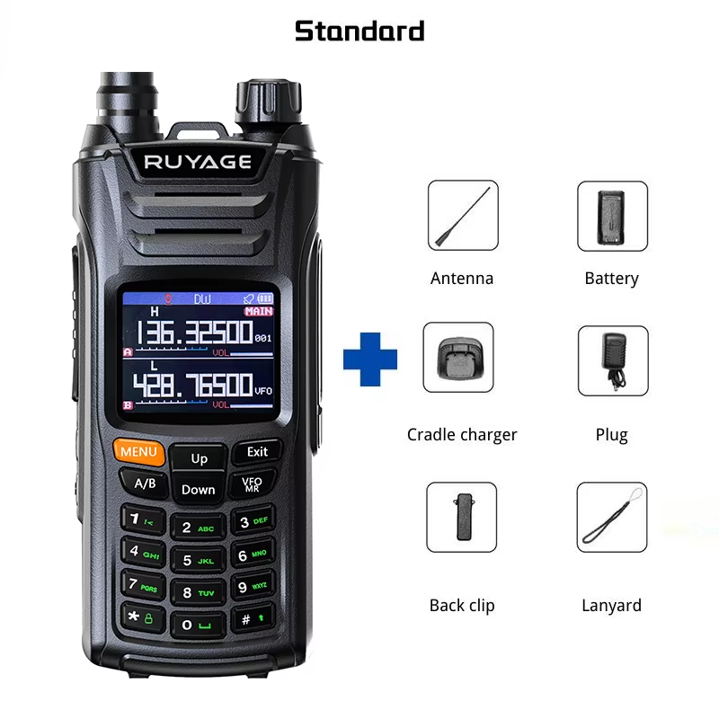 RUYAGE Full Band Two Way Radio 136-560MHz | GPS Air Band FM Radio Ruyage Radio