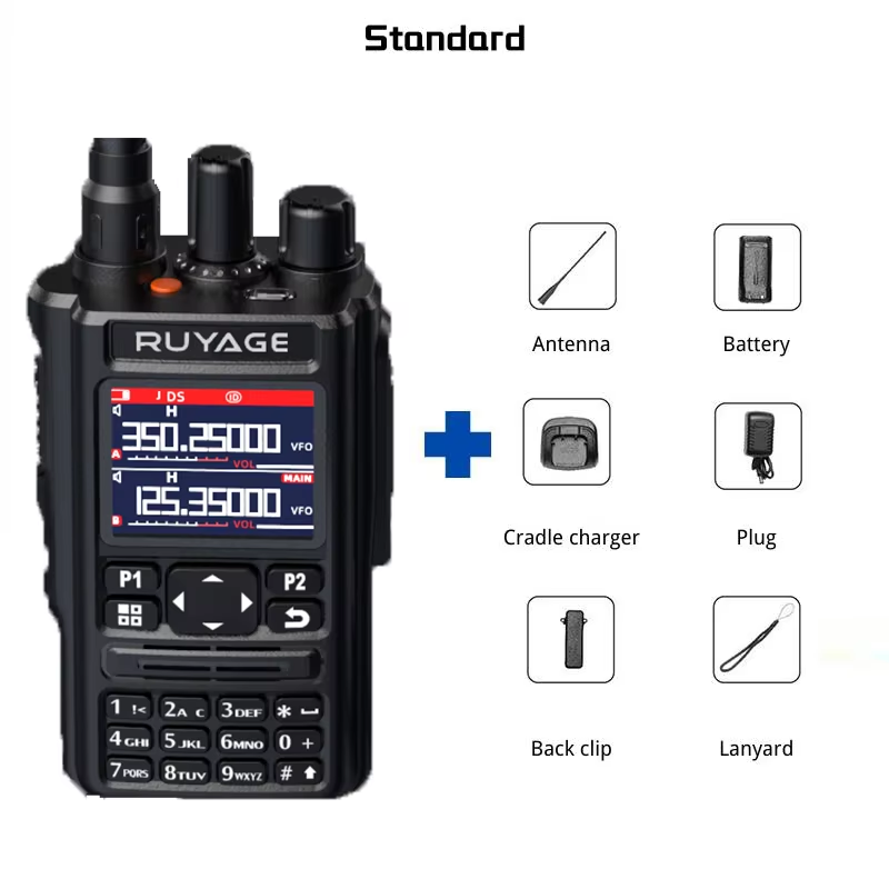 RUYAGE 6 Band Two Way Radio with GPS | Air Band FM Radio Transceiver Ruyage Radio