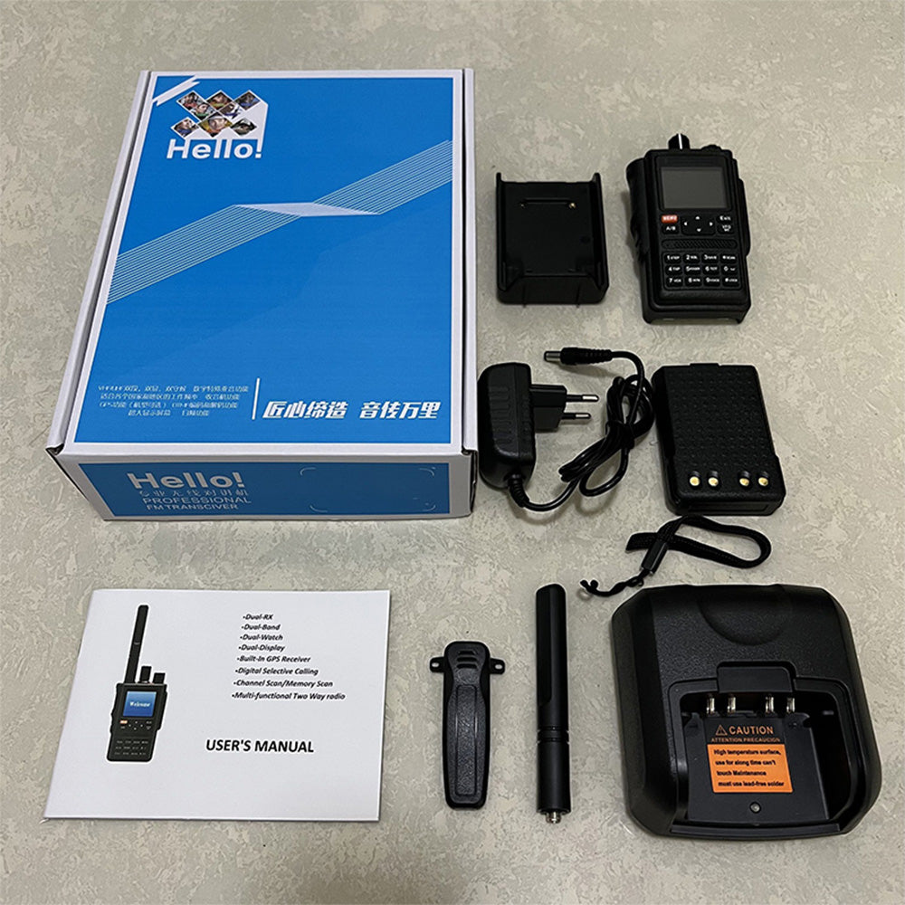 RUYAGE GPS Multi Band Two Way Radio | 999 Channel Color LCD Walkie Talkie Ruyage Radio