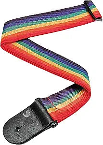 Rainbow Guitar Strap with 2 picks and storage (Copy) MindFreakArtistry
