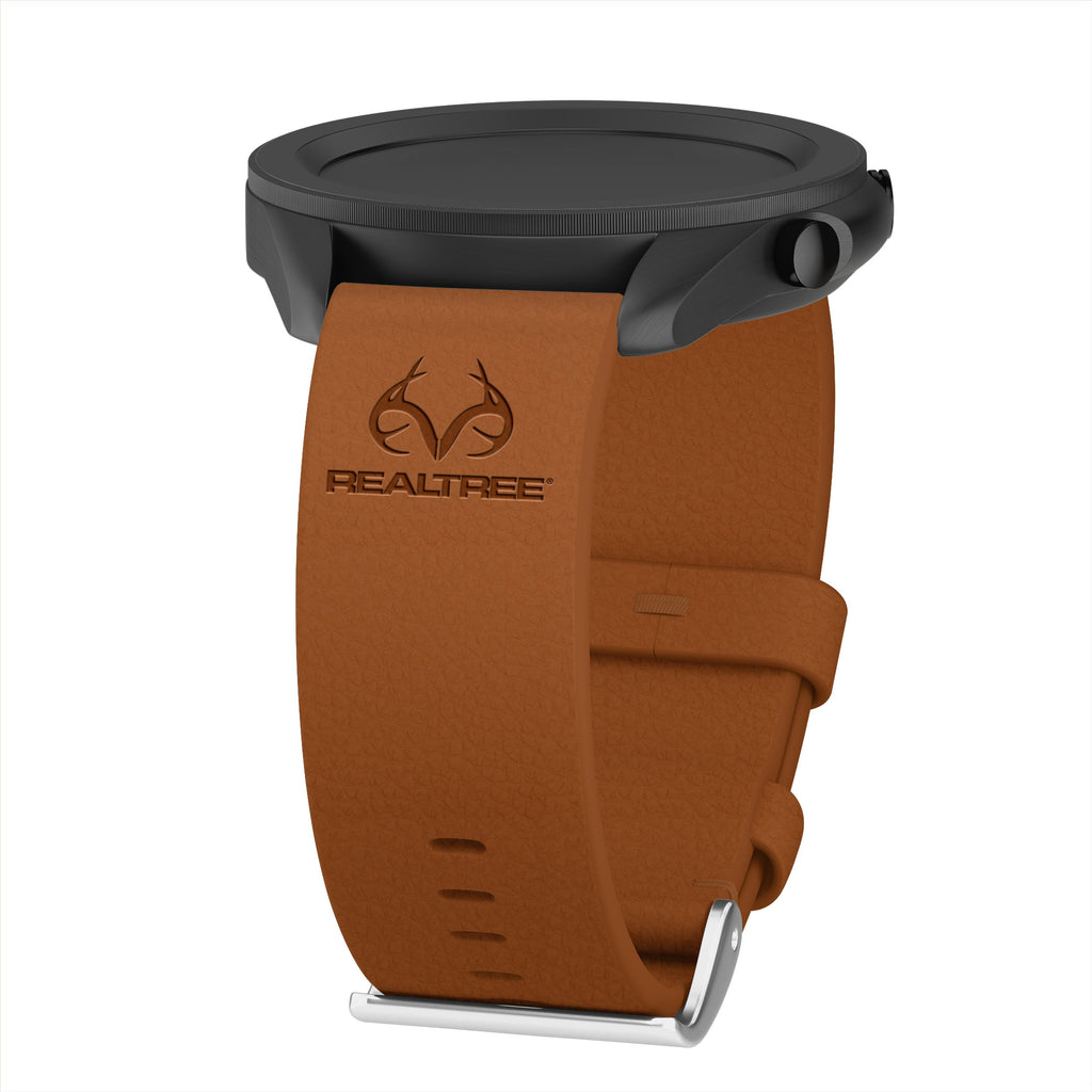 Realtree Leather  Watchband for Samsung, Garmin, Fossil, and More for Samsung, Garmin, Fossil, and More Affinity Bands