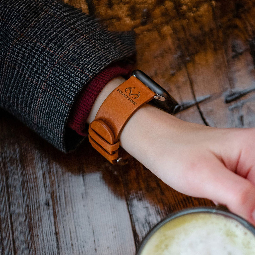 Realtree Leather Apple Watch Band Affinity Bands