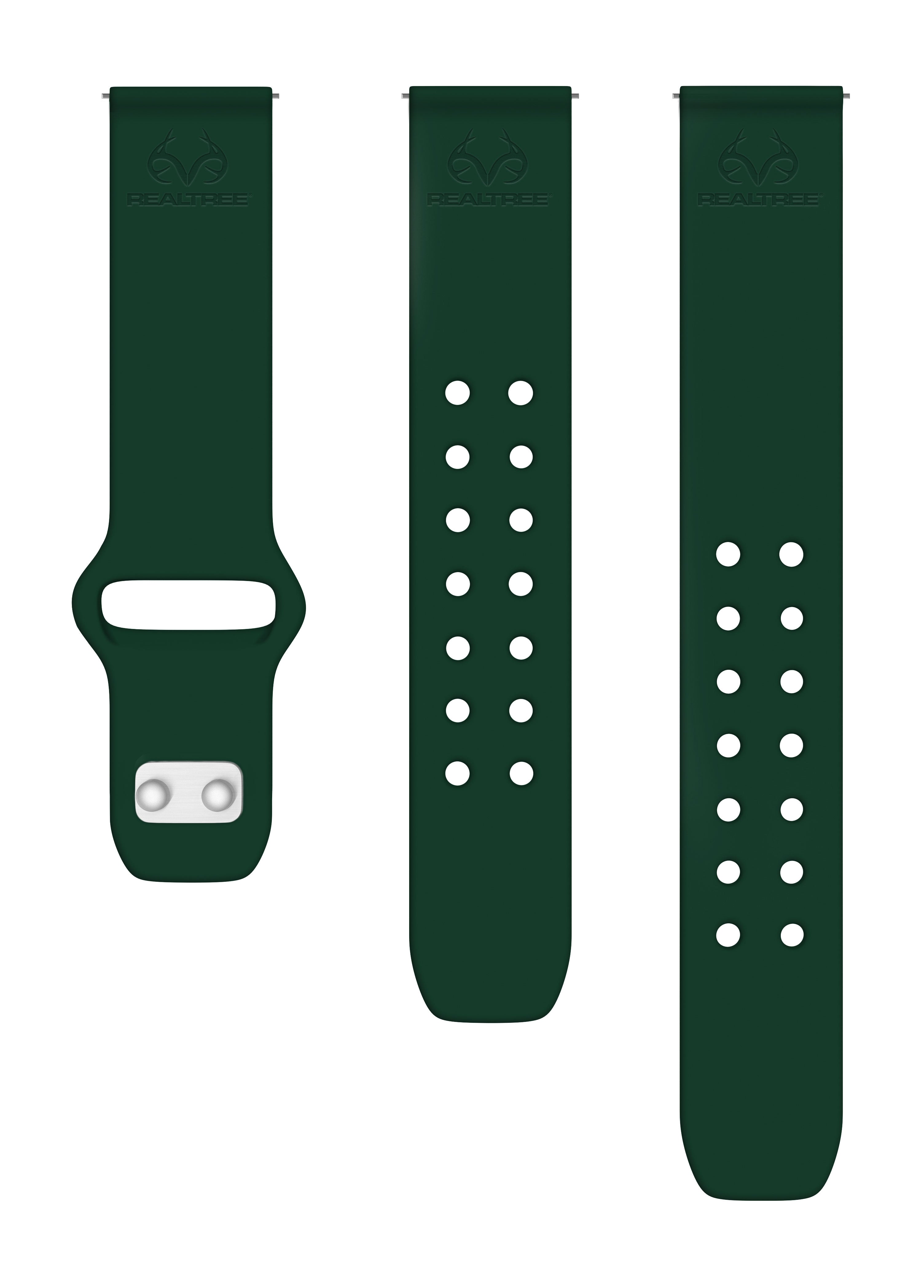 Realtree Engraved Silicone Watchband for Samsung, Garmin, Fossil, and More for Samsung, Garmin, Fossil, and More Affinity Bands