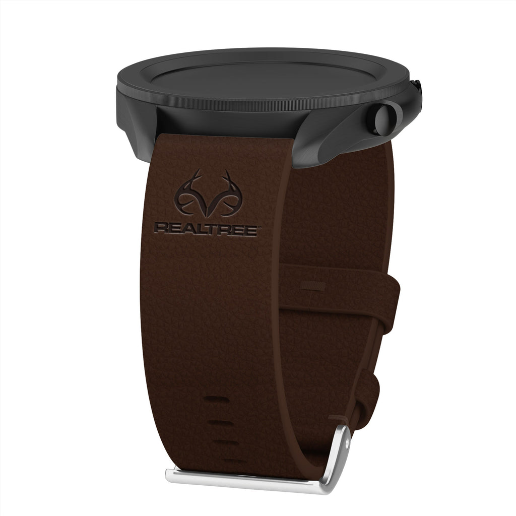 Realtree Leather  Watchband for Samsung, Garmin, Fossil, and More for Samsung, Garmin, Fossil, and More Affinity Bands
