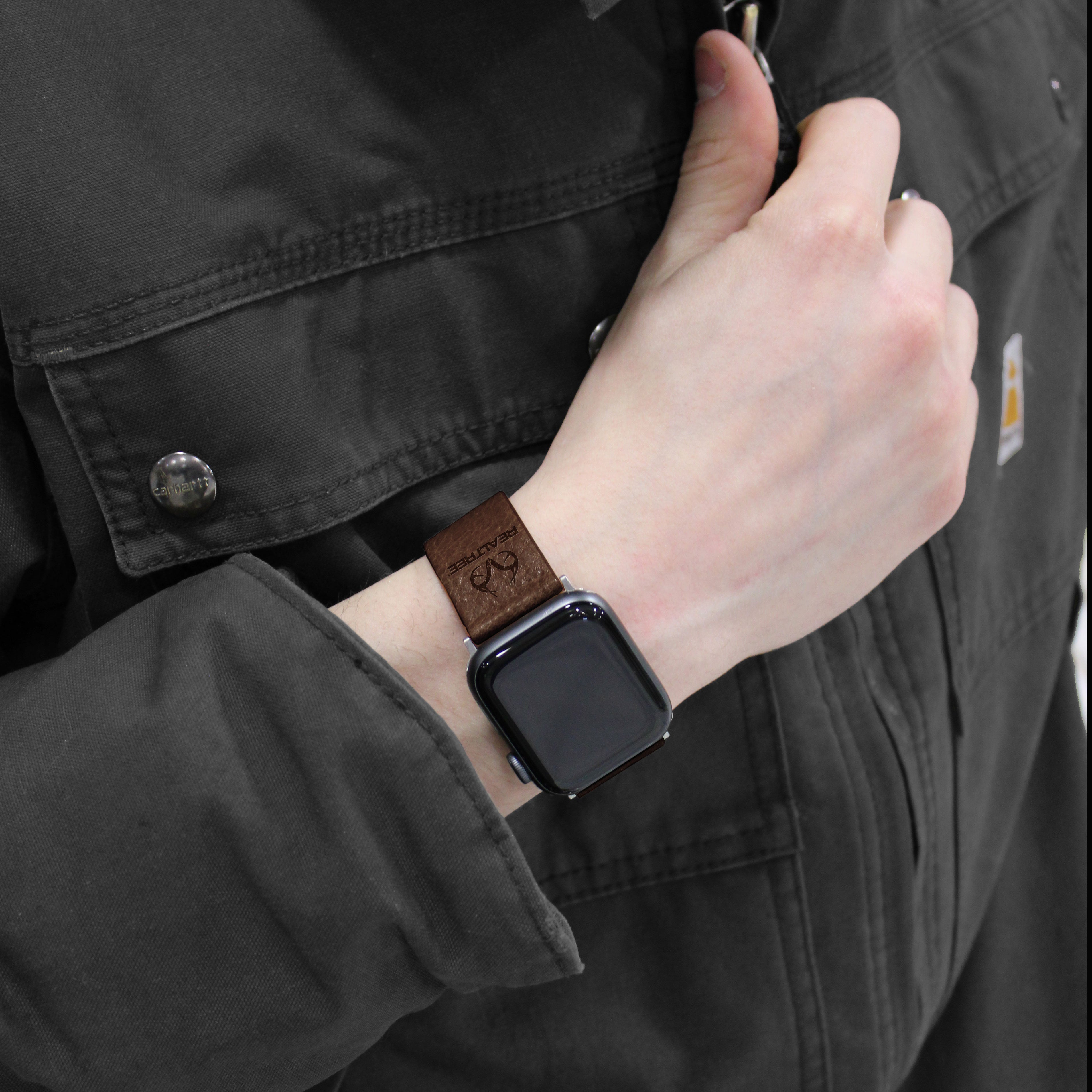 Realtree Leather Apple Watch Band Affinity Bands