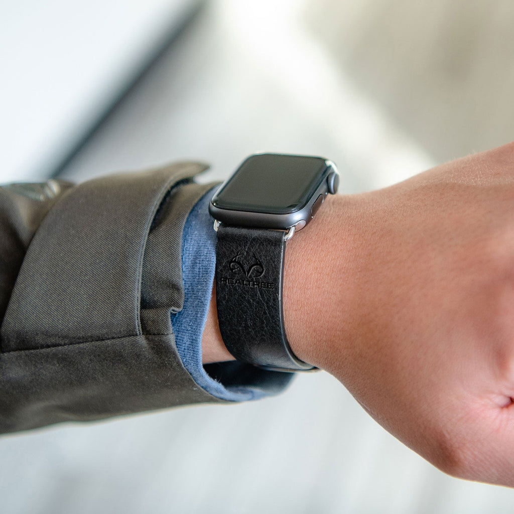 Realtree Leather Apple Watch Band Affinity Bands