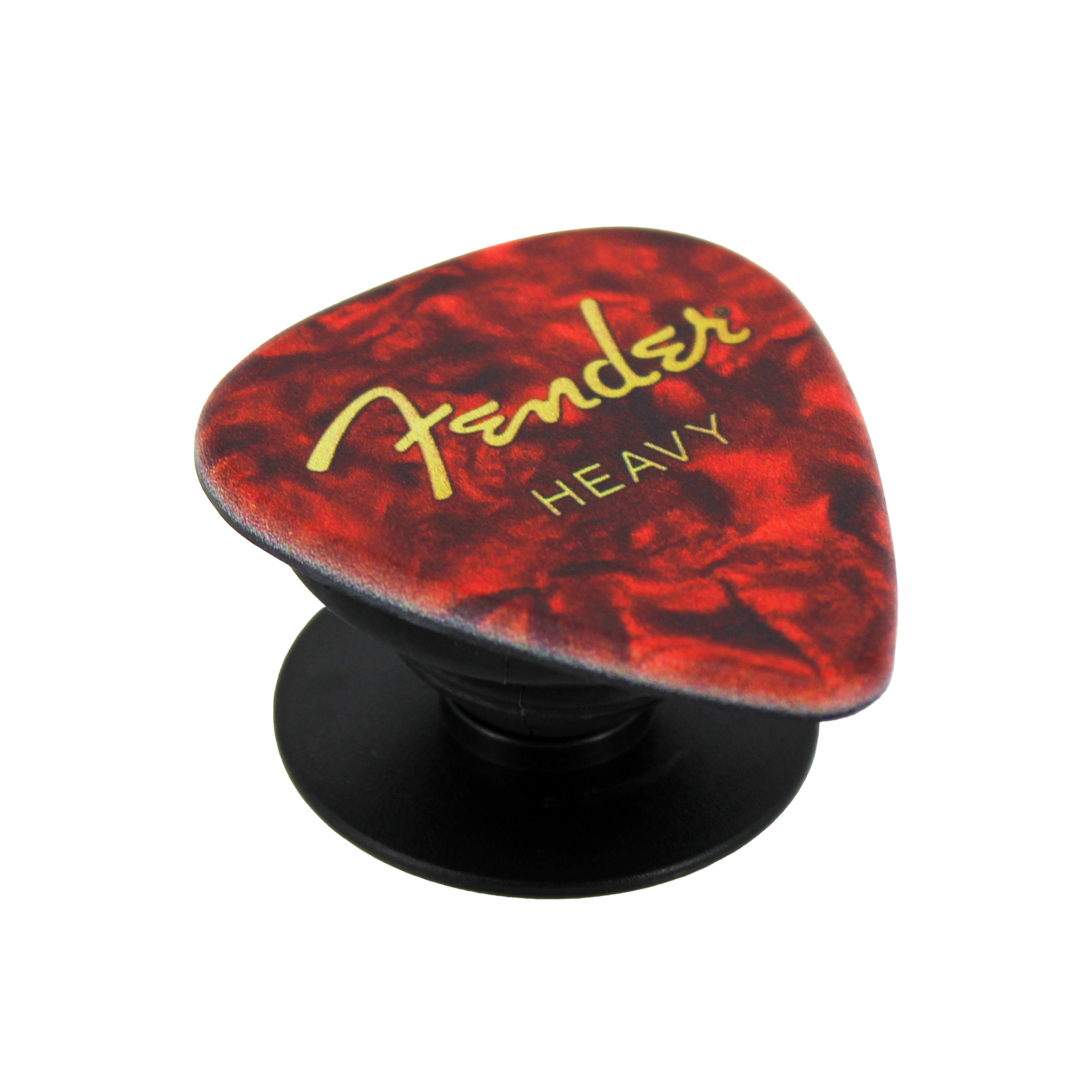Fender guitar pick phone grip (Red) Pluginz Keychains