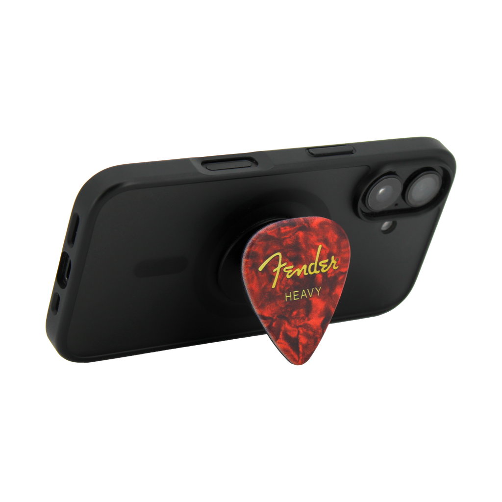 Fender guitar pick phone grip (Red) Pluginz Keychains