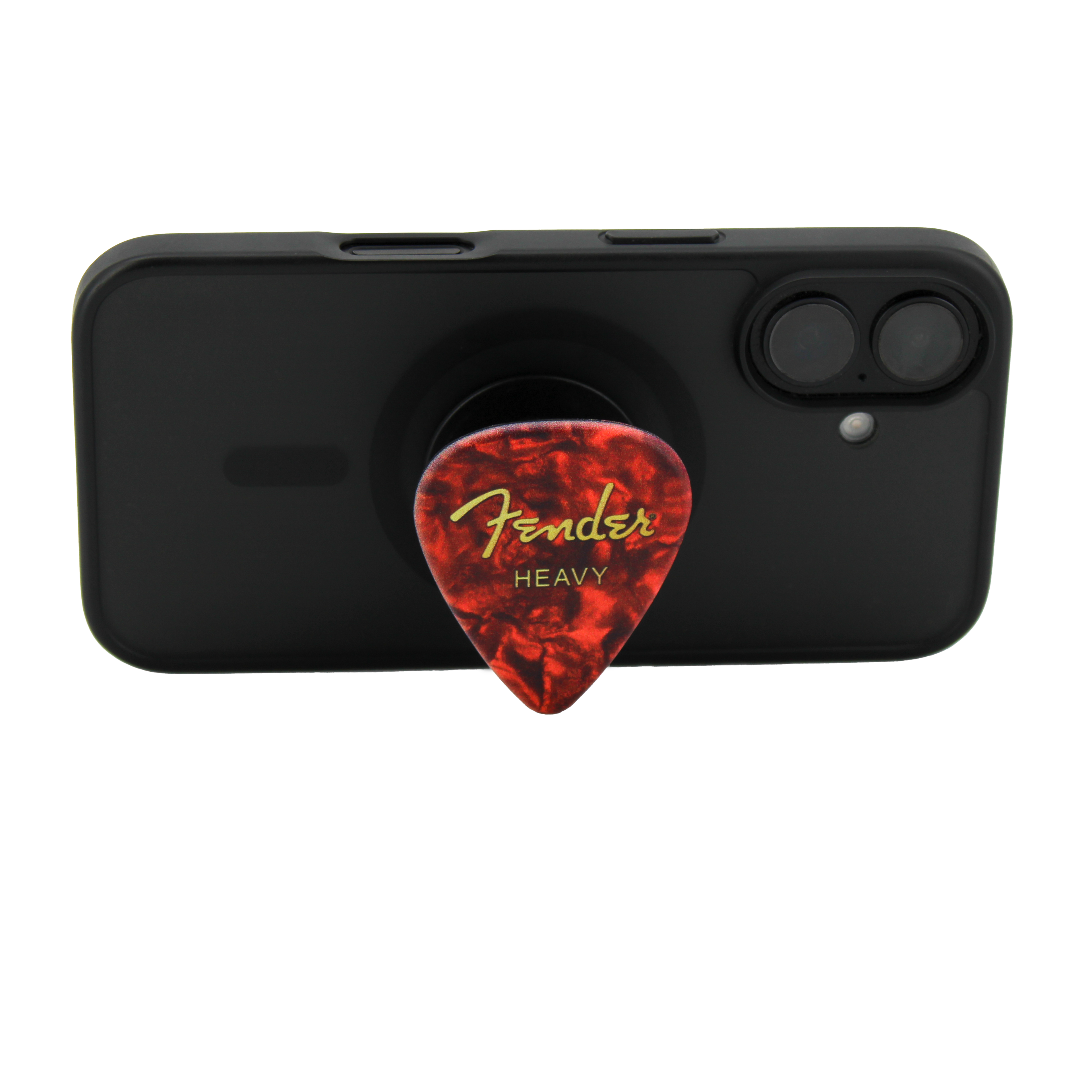 Fender guitar pick phone grip (Red) Pluginz Keychains