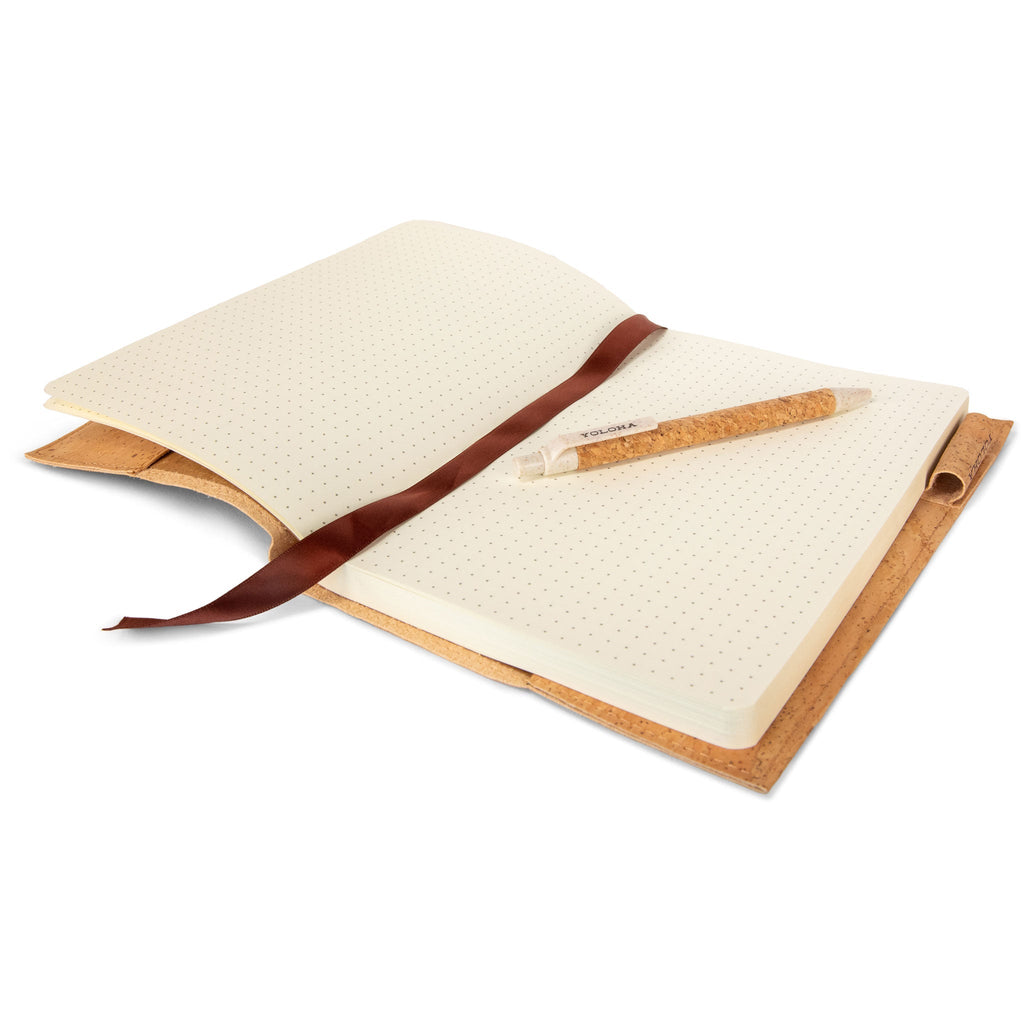 Refillable Cork Journal Book Yoloha Yoga