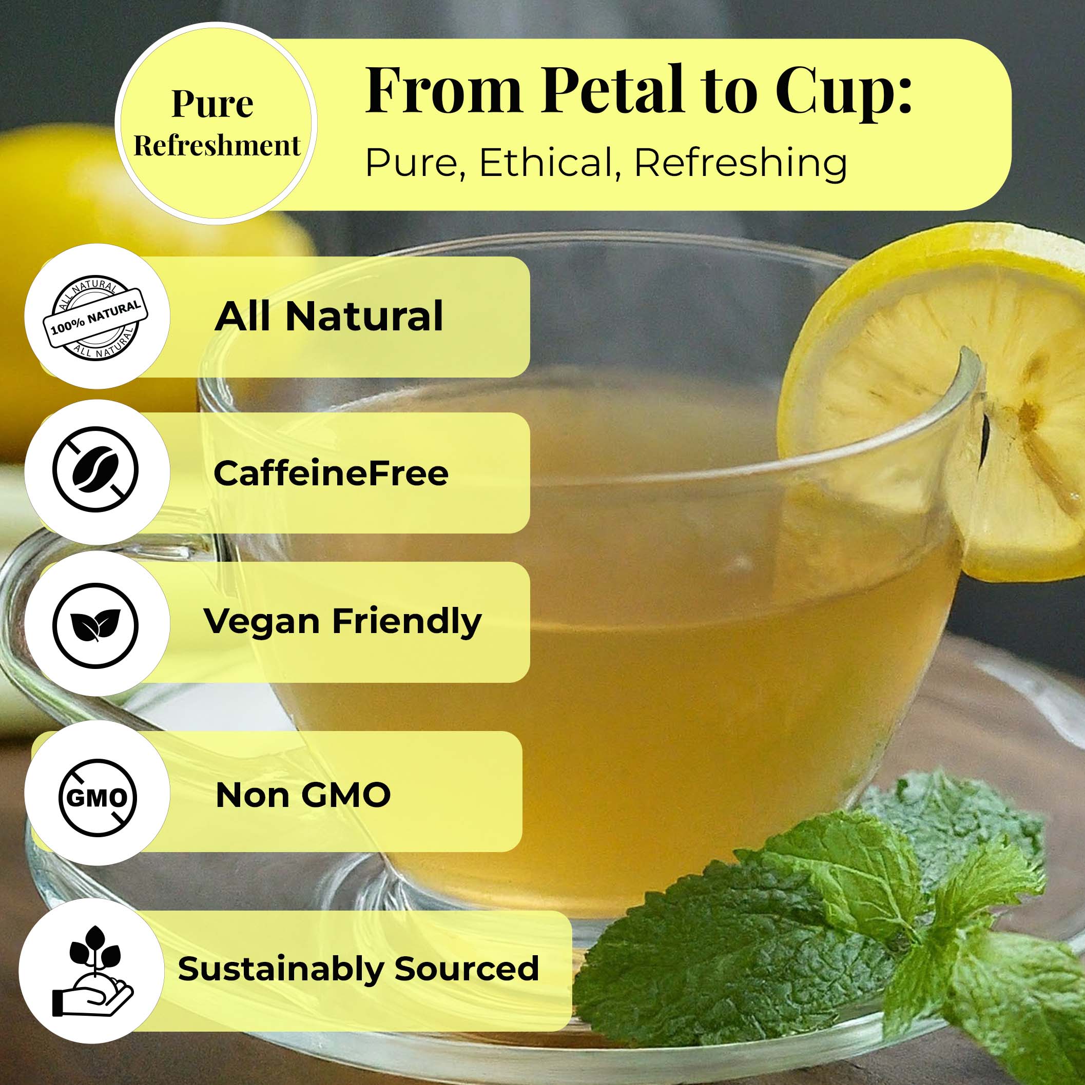 50 Lemongrass Tea Bags, Te De Limon, 100% Natural, Premium Lemon Grass Tea, Relaxing & Calming, Non-GMO, Caffeine-Free. by Akshit. Akshit