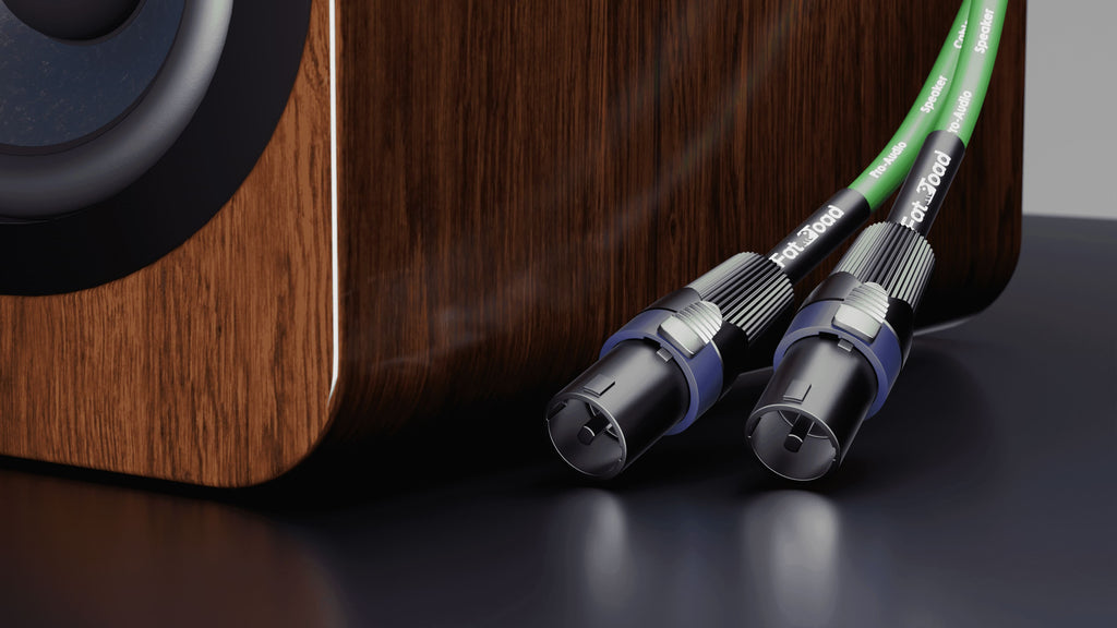 Speakon to Speakon Cables (2 Pack) by FAT TOAD - 25ft Professional DJ Pro Audio Green Speaker PA Cord w/ Twist Lock Connector - 12 AWG Wire for Studio GeekStands.com