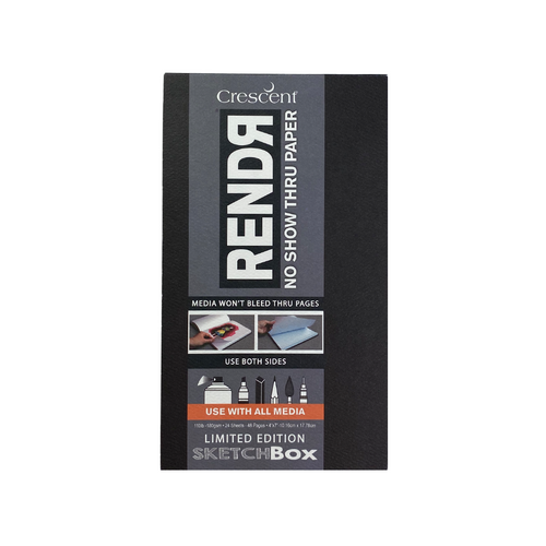 Rendr Drawing Pad 4x7.75" Custom Pad 24 sheets ShopSketchBox