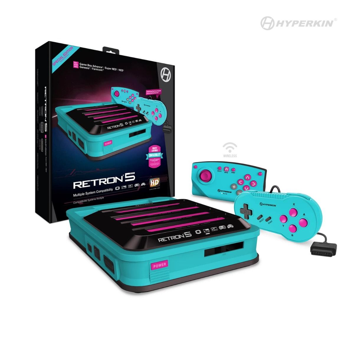 Hyperkin RetroN 5 [Special Edition: Hyper Beach] NES Retro Gaming of Denver
