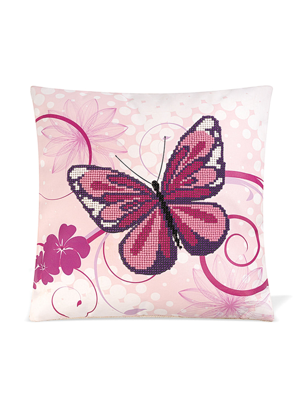 Diamond Art Pillowcase Kit - Butterfly Colours Crafts