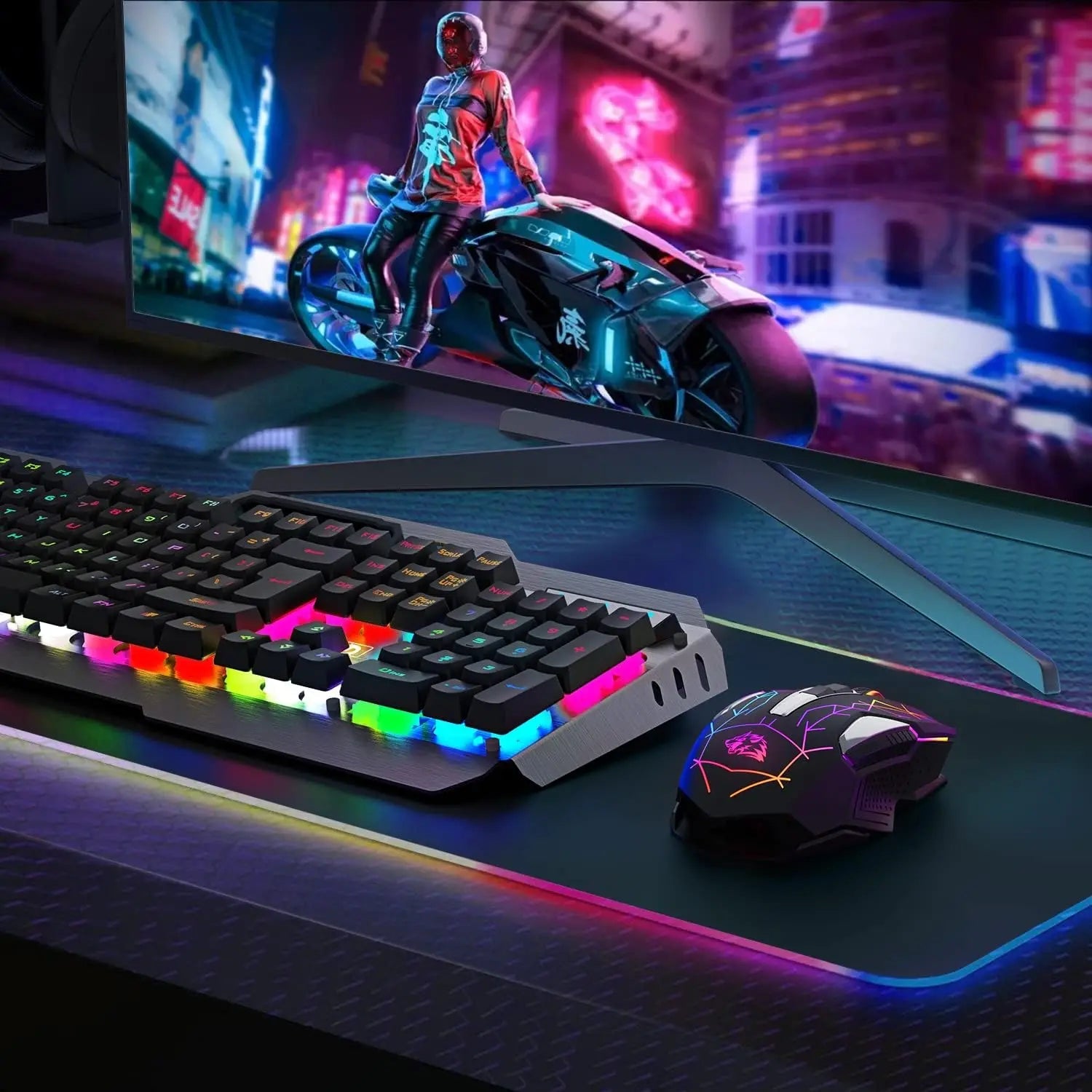 X18 Wireless Gaming Mouse 2.4G 7 RGB Electronics Den