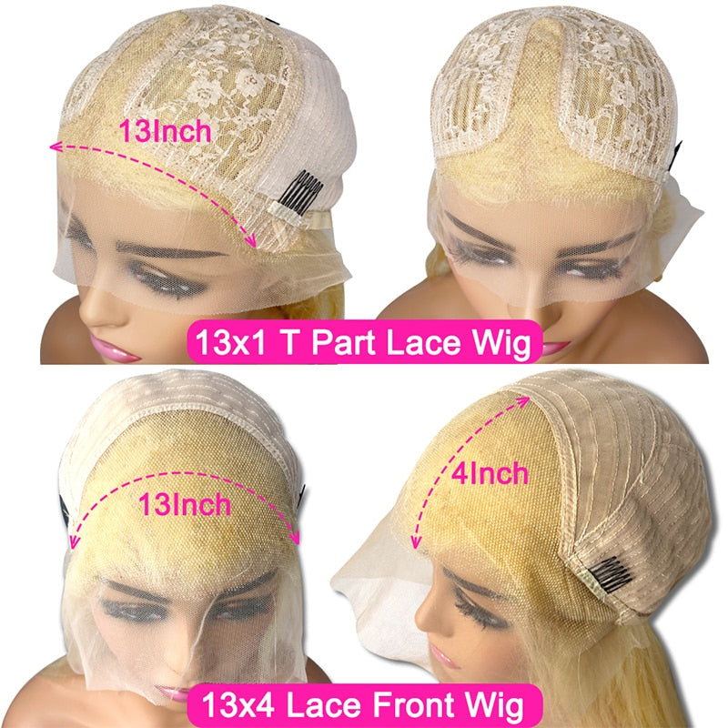 Honey Blonde Lace Front Wig Human Hair Wigs For Women Brazilian Hair Pre Plucked 30 32 Inch 13x4 Body Wave 613 Lace Frontal Wig HOL stores